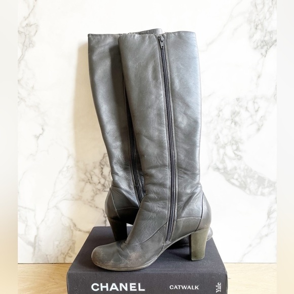 Camper Knee High Leather Boots with heel - Picture 2 of 16